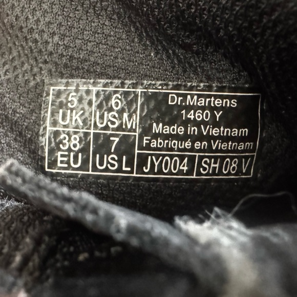 Dr. Martens 1460Y Leather Boots Brown Lace Up Women’s 7 Men’s 6 JY004 SH08V Fall - Picture 7 of 8